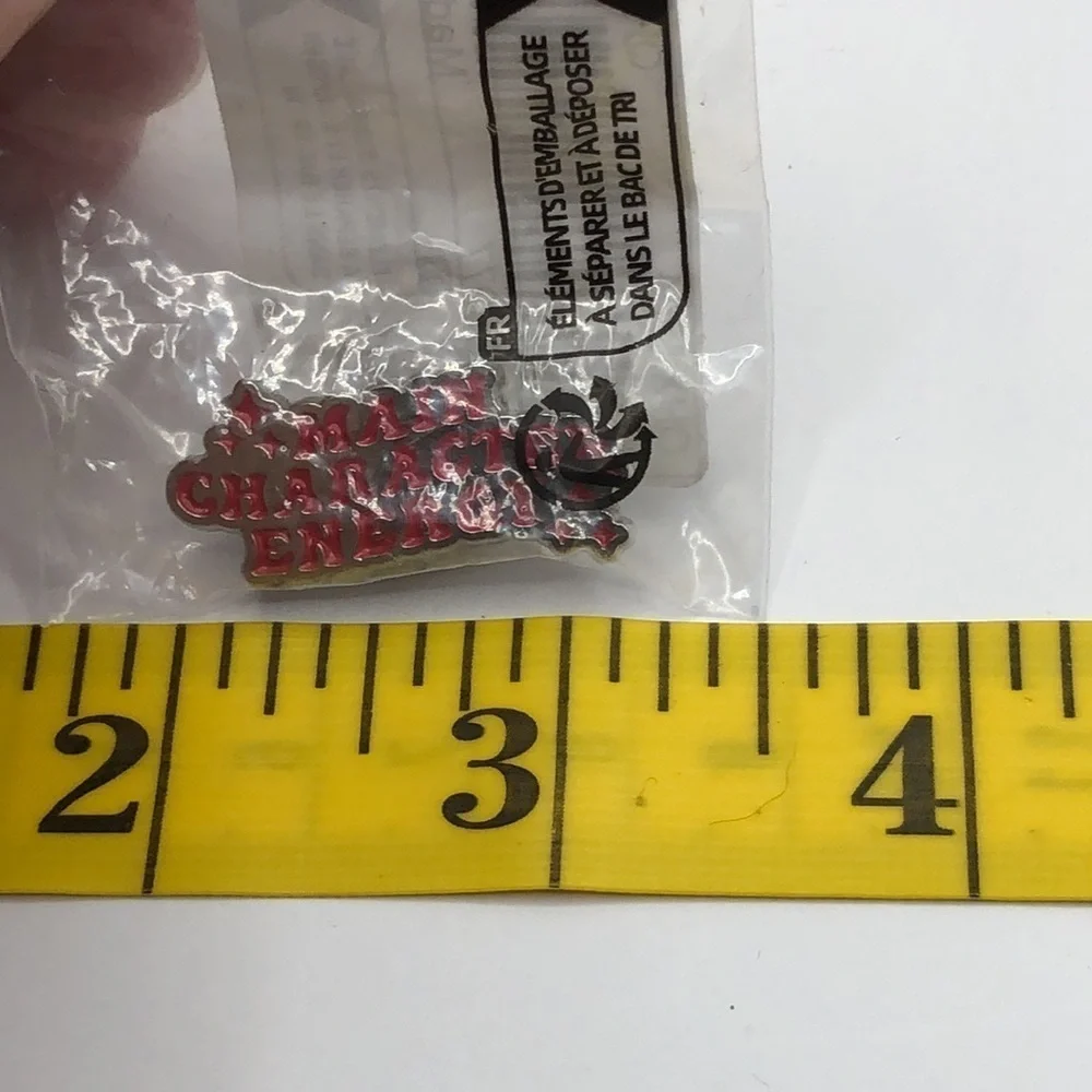 3/$25 “Main Character Energy” Book Lover, Avid Reader Unisex Pin Badge Brooch